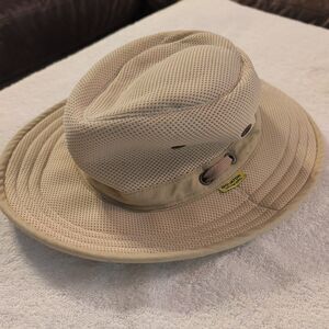 Equator Expedition Series Fedora Safari Hat Men M Fitted Beige Canvas Outdoor
